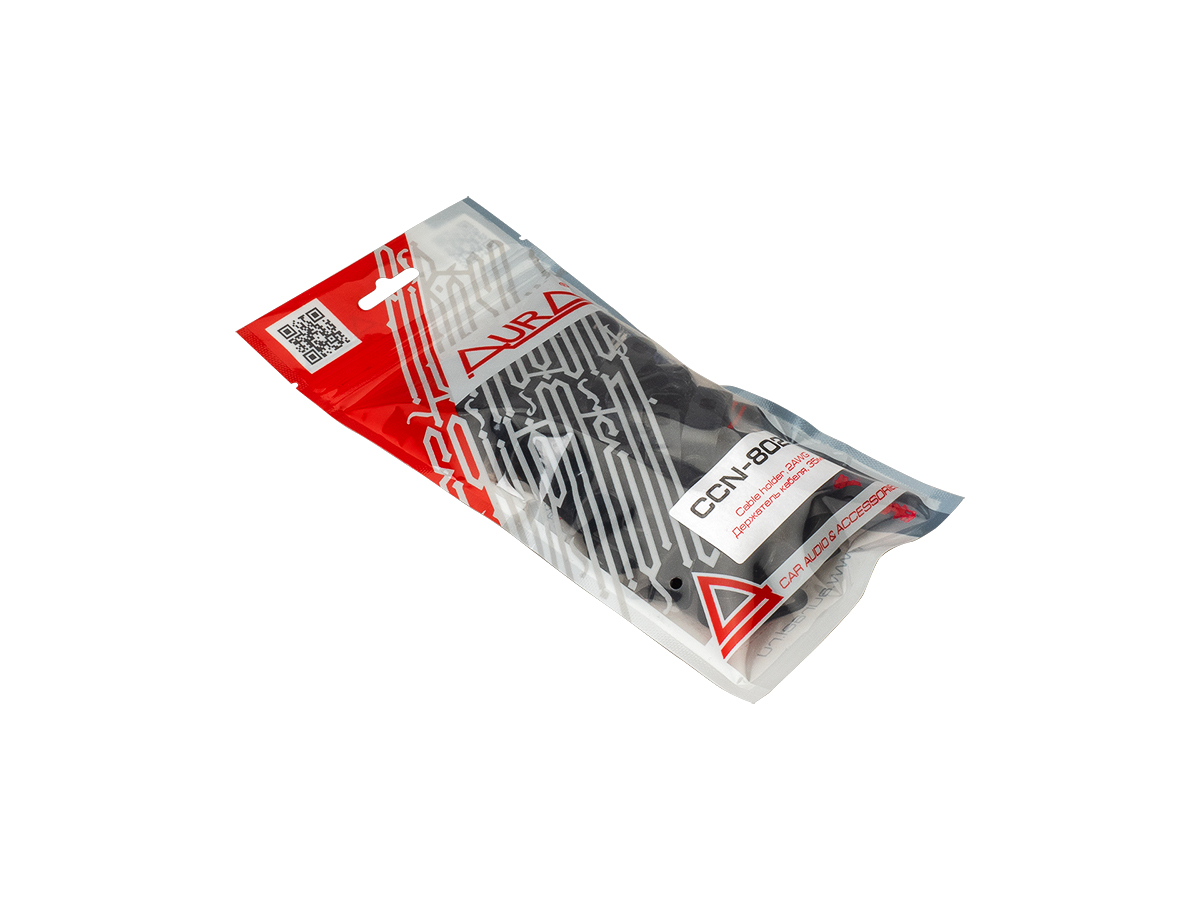 AurA | CCN-802B | Клипса крепежная, сечение до 2 AWG (35мм), пластик, в пакете: 50 штук!!! | превью 2