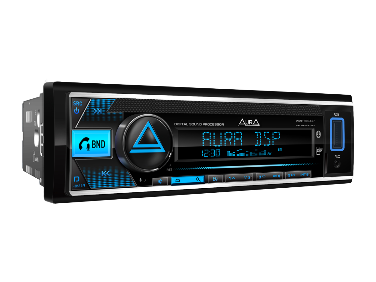 AurA | AMH-66DSP (2021) | ДЕКА, ПРОЦЕССОР, FLAC, USB/BT, 3 RCA, APP, RGB, SWC | превью 1