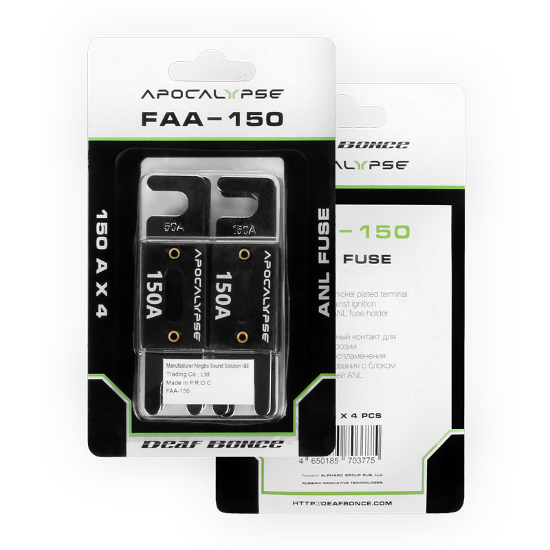 DEAF BONCE | APOCALYPSE FAA-150 | Предохранитель ANL 150А 4 шт | 1