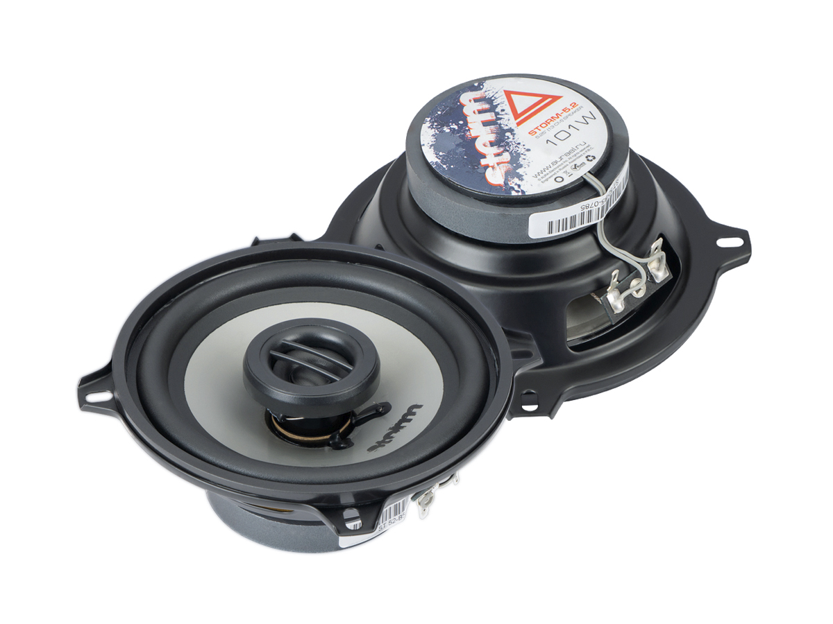 AurA | STORM-5.2 | 5" (13cm), 2-полосные, коакс., ВЧ-ШЕЛК, 51/101w, 90Hz - 20kHz, 89db, сетки | 1
