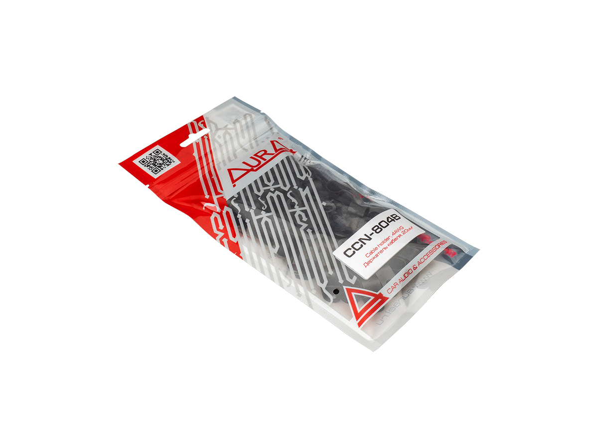 AurA | CCN-804B | Клипса крепежная, сечение до 4 AWG (20мм), пластик, в пакете: 50 штук!!! | превью 2