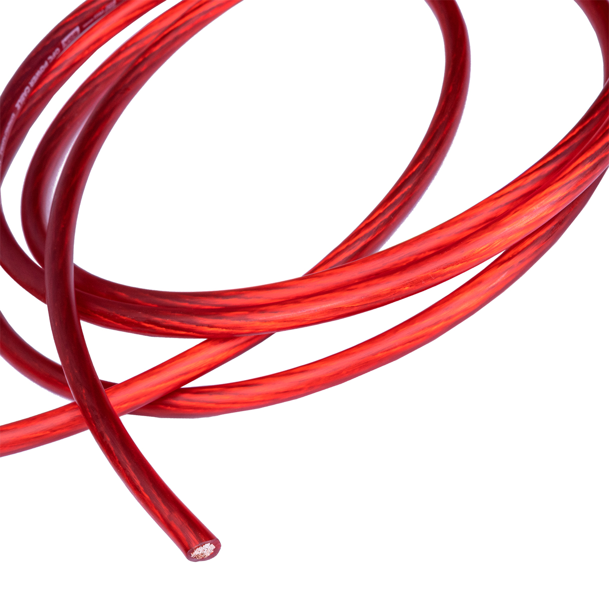AMP | PRO 8Ga | OFC Extremely flexible СИЛОВОЙ кабель медь. КРАСНЫЙ Бухта 50 м цена за метр | превью 3