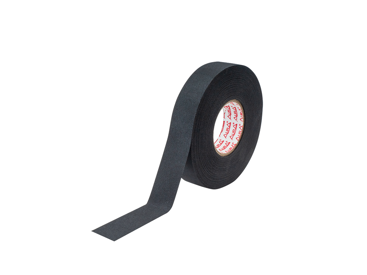 Изолента | AurA ZTC-V425B | изолента (ВИСКОЗА), черная, 250mic x 19mm x 25m | 1