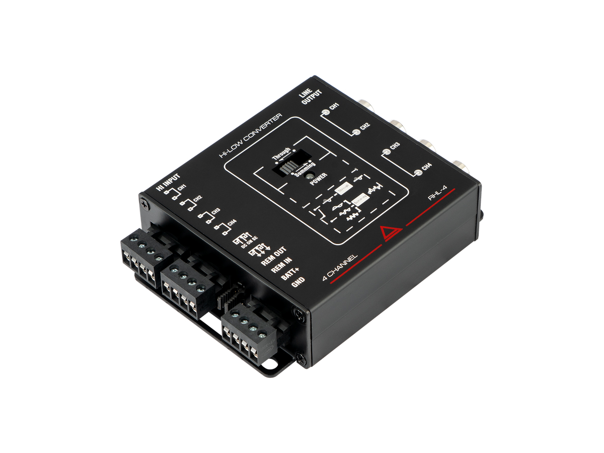 AurA | RHL-4 | Конвертор уровня, 4 канала, силовой вход - RCA выход, сумматор | 3