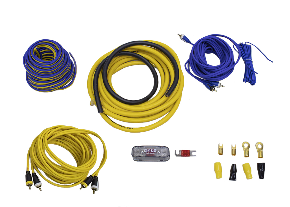 COLT | KIT44 | Набор проводов для 4-х канального усилителя (4 GA) гибкий силикон, омедненный алюм | 2