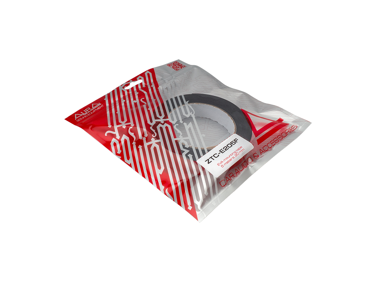 Скотч двусторонний | AurA ZTC-E205F | EVA клейкая лента, серая, 1.0 mm x 20mm x 5m | превью 2