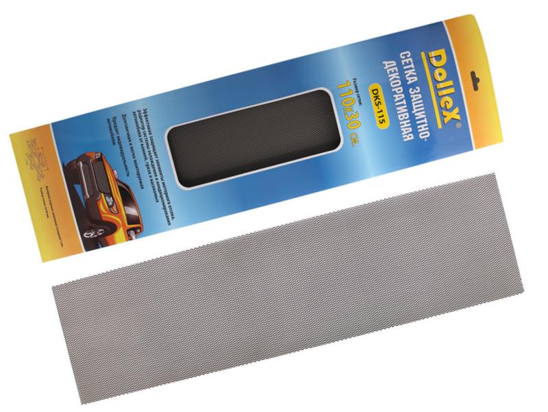 DolleX | DKS-115 | Металлическая сетка декоративная черная 110 х 30 см, ячейки 10мм х 5мм| превью 1