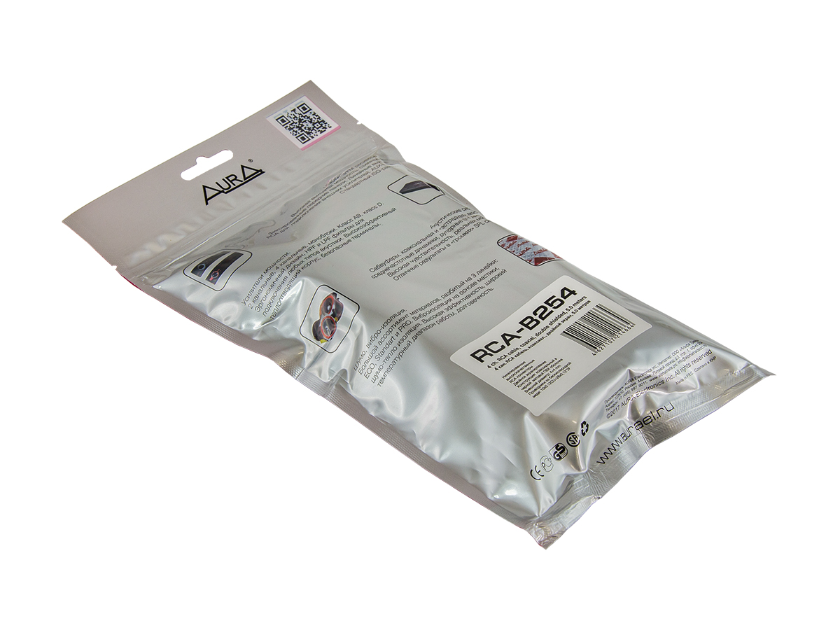 AurA | RCA-B254 | RCA-кабель 5 метров, 4 канала, бескислородная медь (OFC) | превью 3