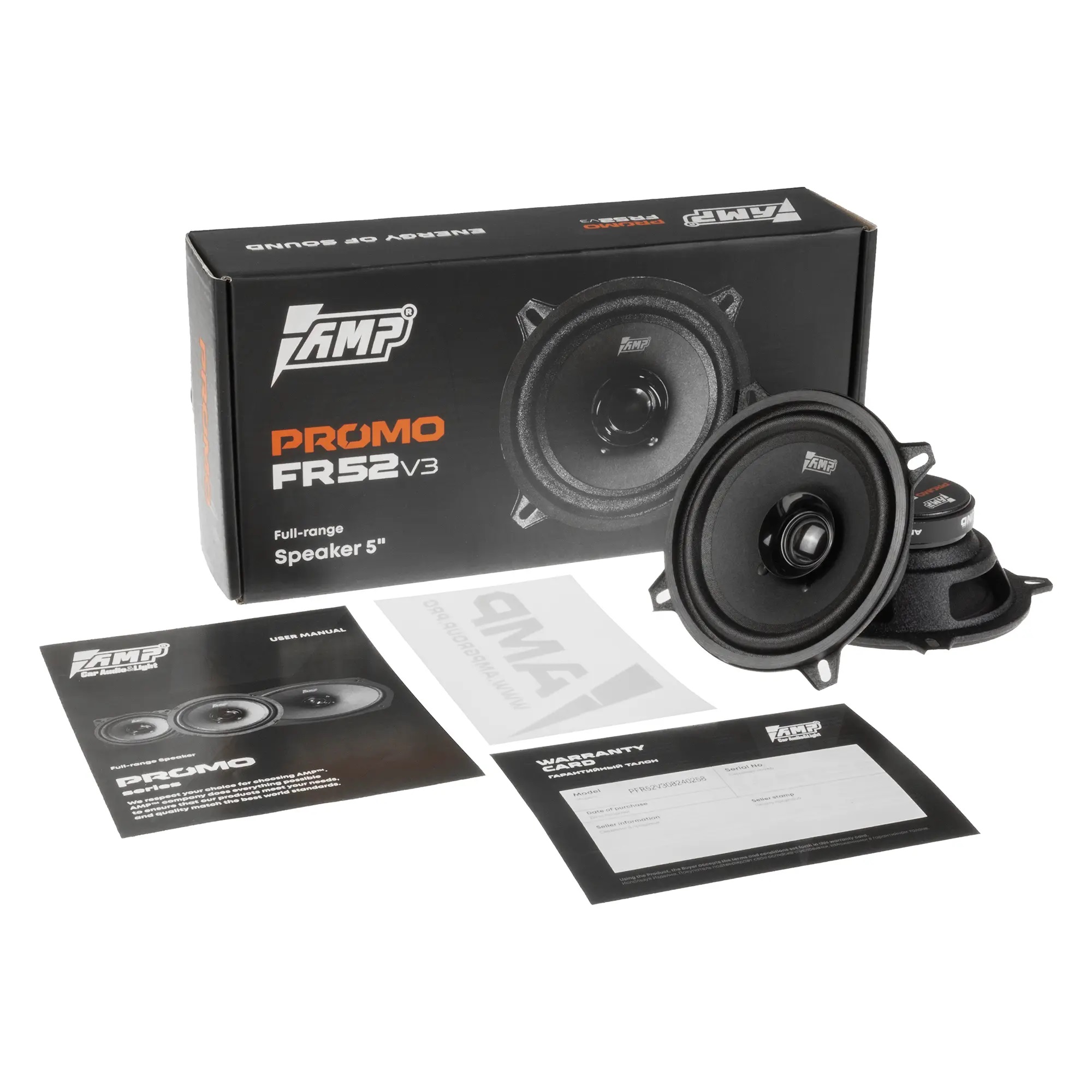 AMP | PROMO FR 52 ver.3 | 13см Эстрадная Широкополосная 35Вт/70Вт. 3 Ом. ПАРА | 7