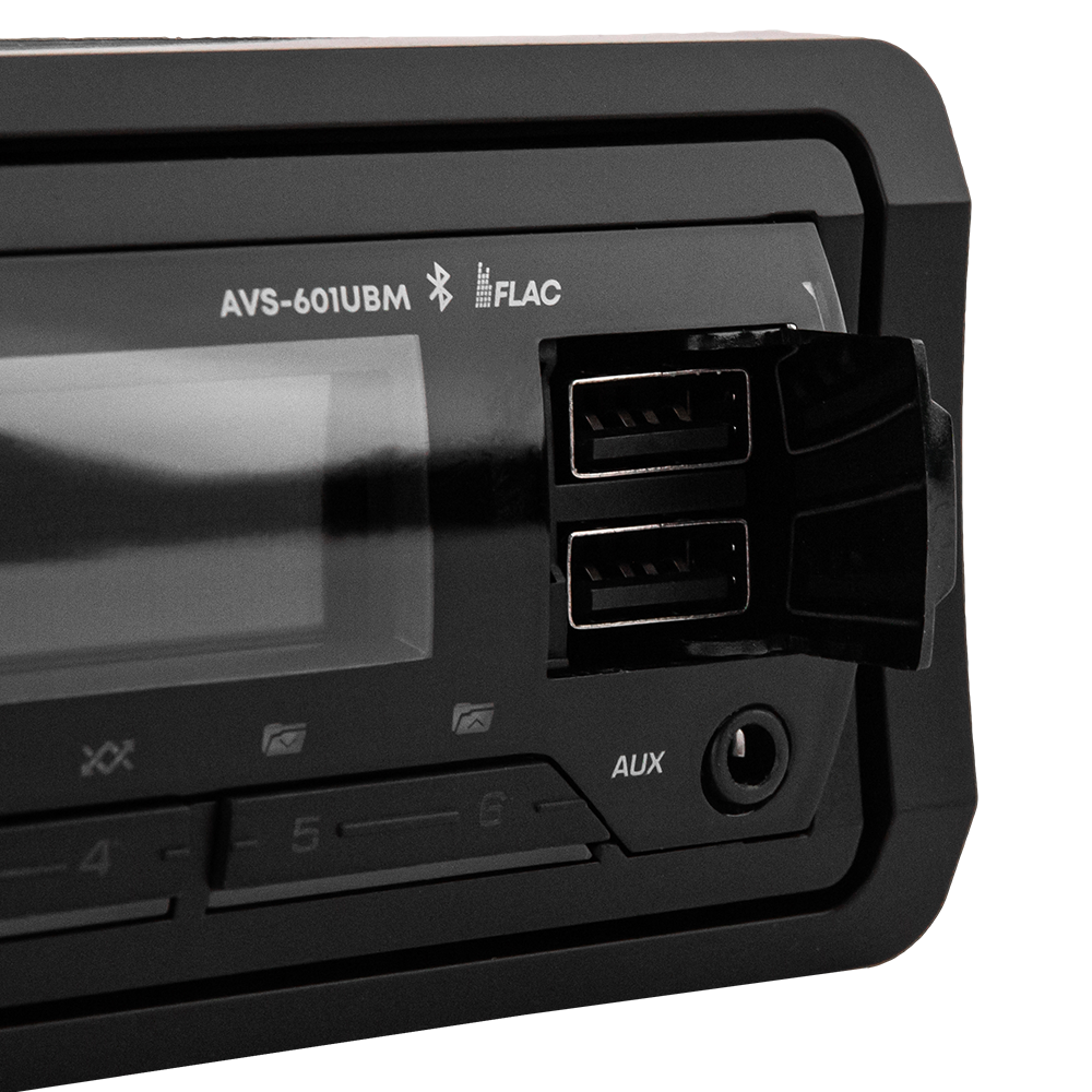 ACV | AVS-601UBM | мультицвет/USB/SD /FM/AUX , 5 зон подсветки | 6