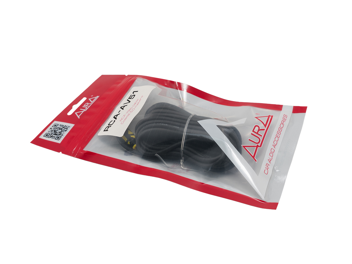 AurA | RCA-AV51 | Видео-кабель, 5 метров, для камер заднего вида, OFC, коаксиальный | превью 2