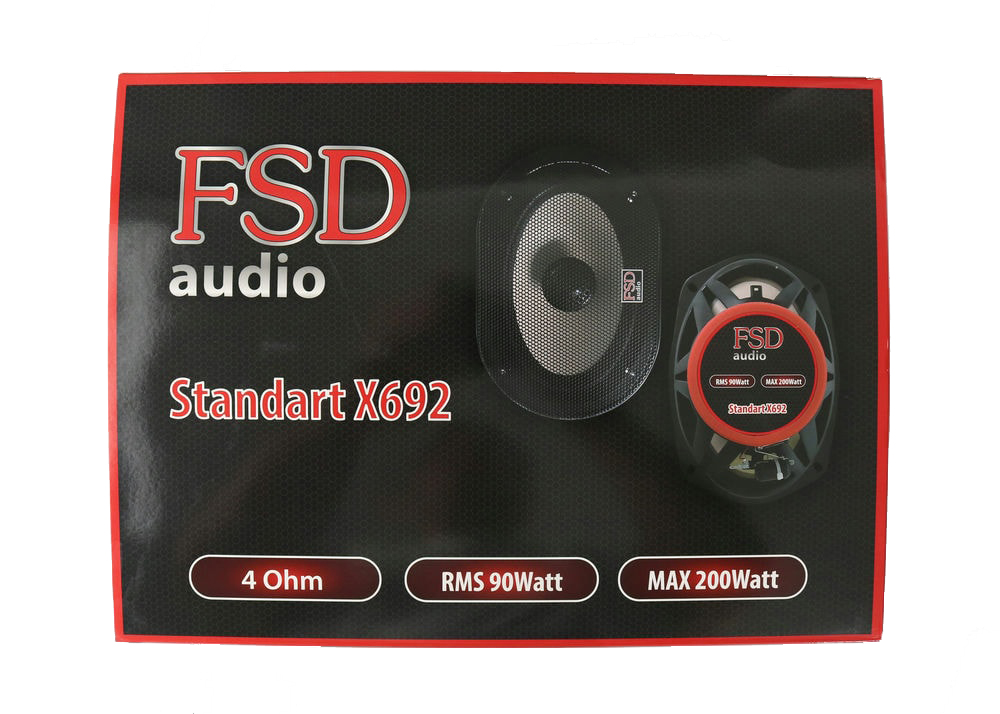 FSD audio | STANDART X692 | Коаксиальная акустика 6x9" . 70 Вт RMS. 360 Вт. MAX | 4