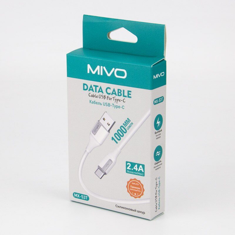 Mivo | MX-53T | Кабель Type-C - USB 2.4 А  1 м | превью 3