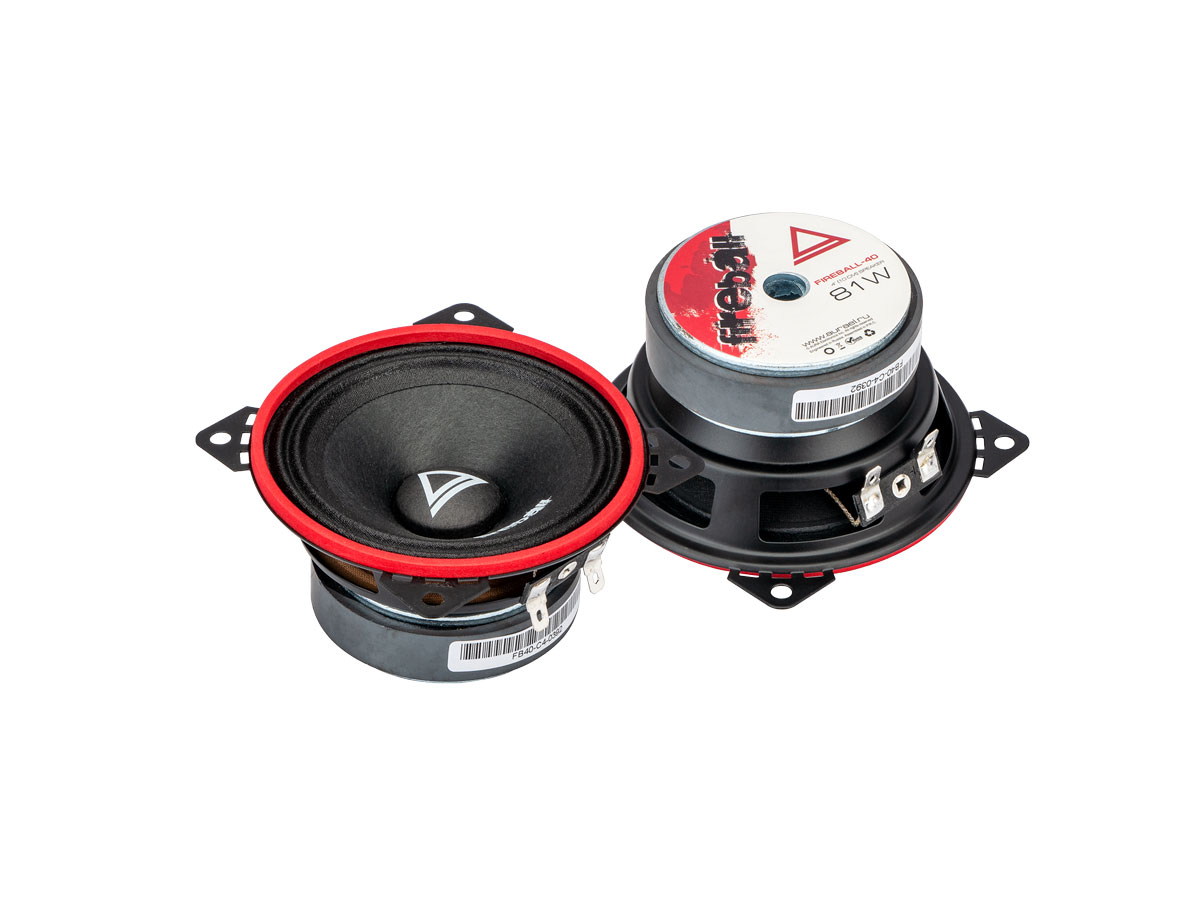 AurA | FIREBALL-40 | 4" (10cm), ПАРА, 4 Ом, 41/81w, 91db, 180Hz-17kHz, 51mm | 1