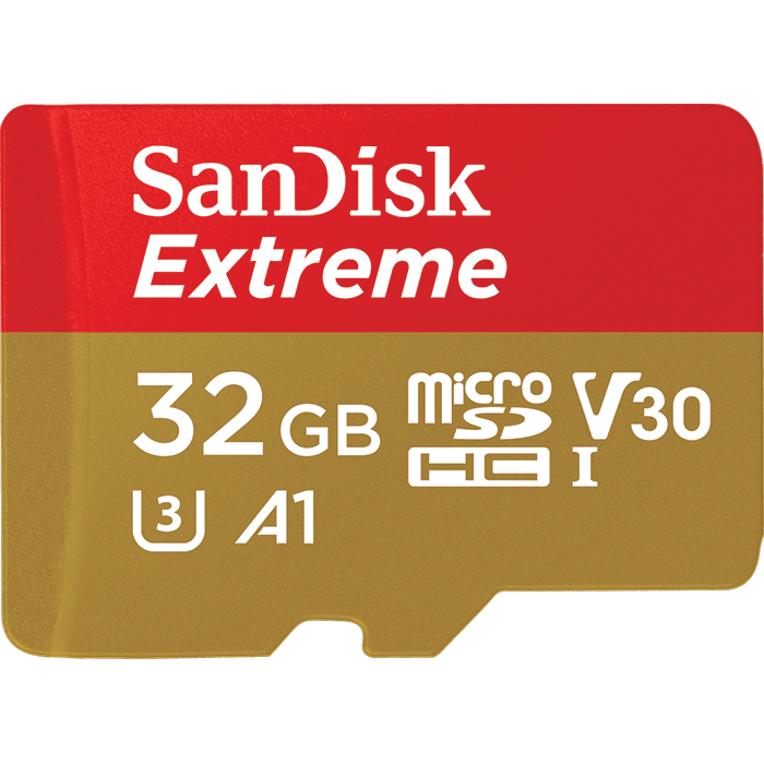 SanDisk | MicroSD 32Gb UHS-I U3 | Карта памяти +адаптер Class 10 Extreme A1 V30 UHS-I U3 | 2