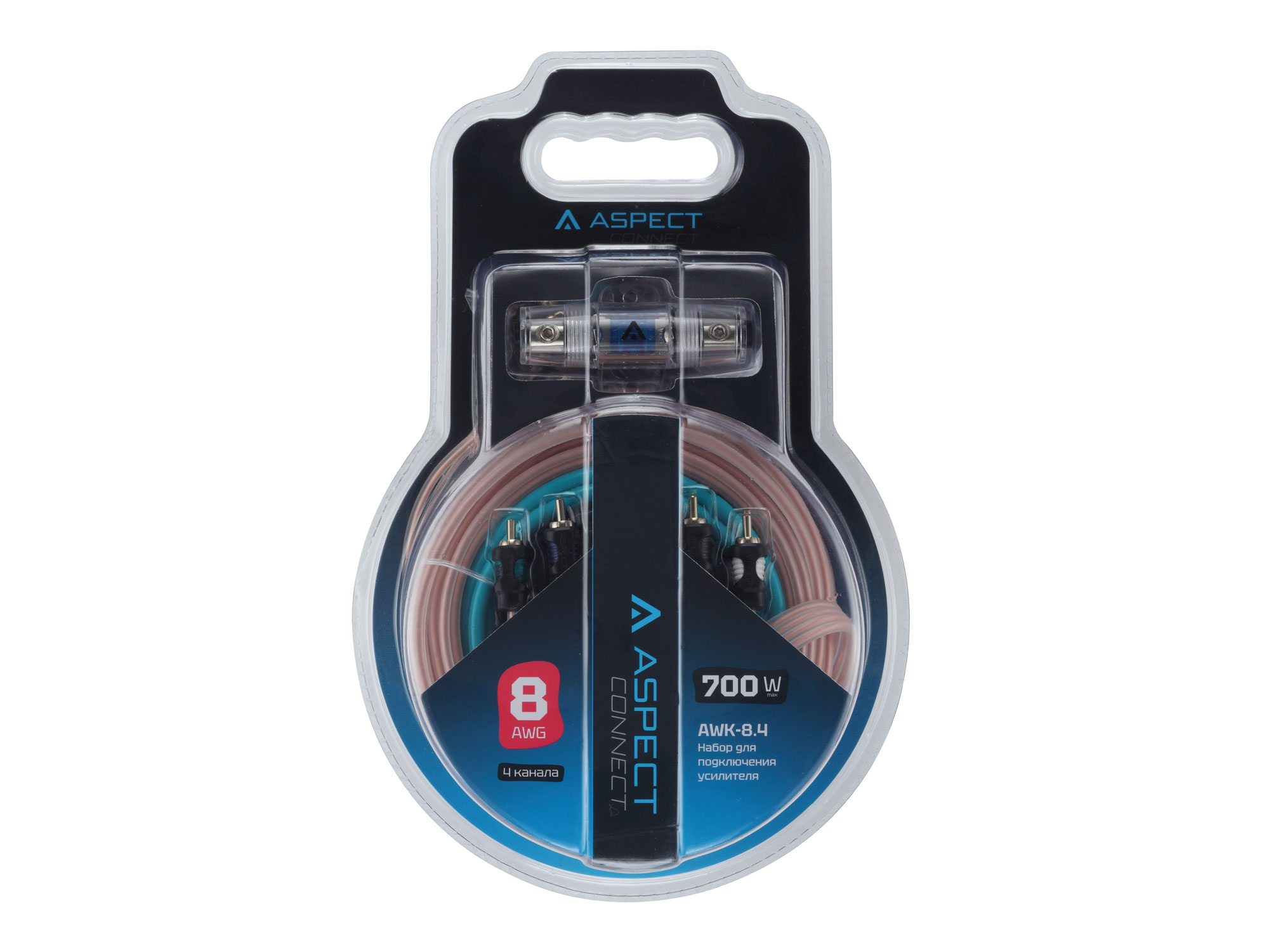 Aspect | AWK-8.4 | комплект проводов для 4-кан. усилителя /8AWG/4RCA-4RCA | 1