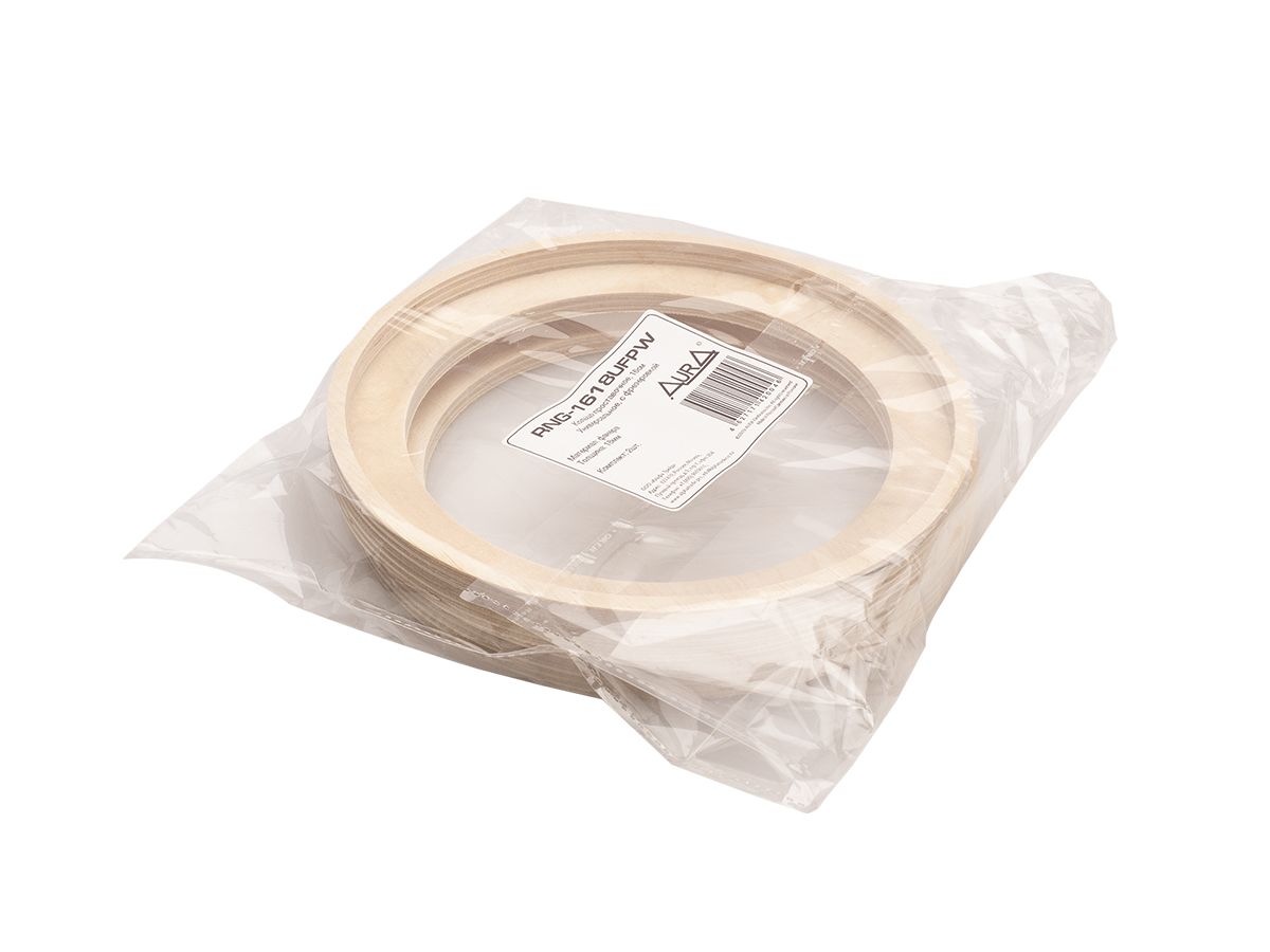 AURA | RNG-1618UFPW | Кольцо с ФРЕЗЕРОВКОЙ универсальное под 16 См , толщина 18 мм, ФАНЕРА, ПАРА | превью 2