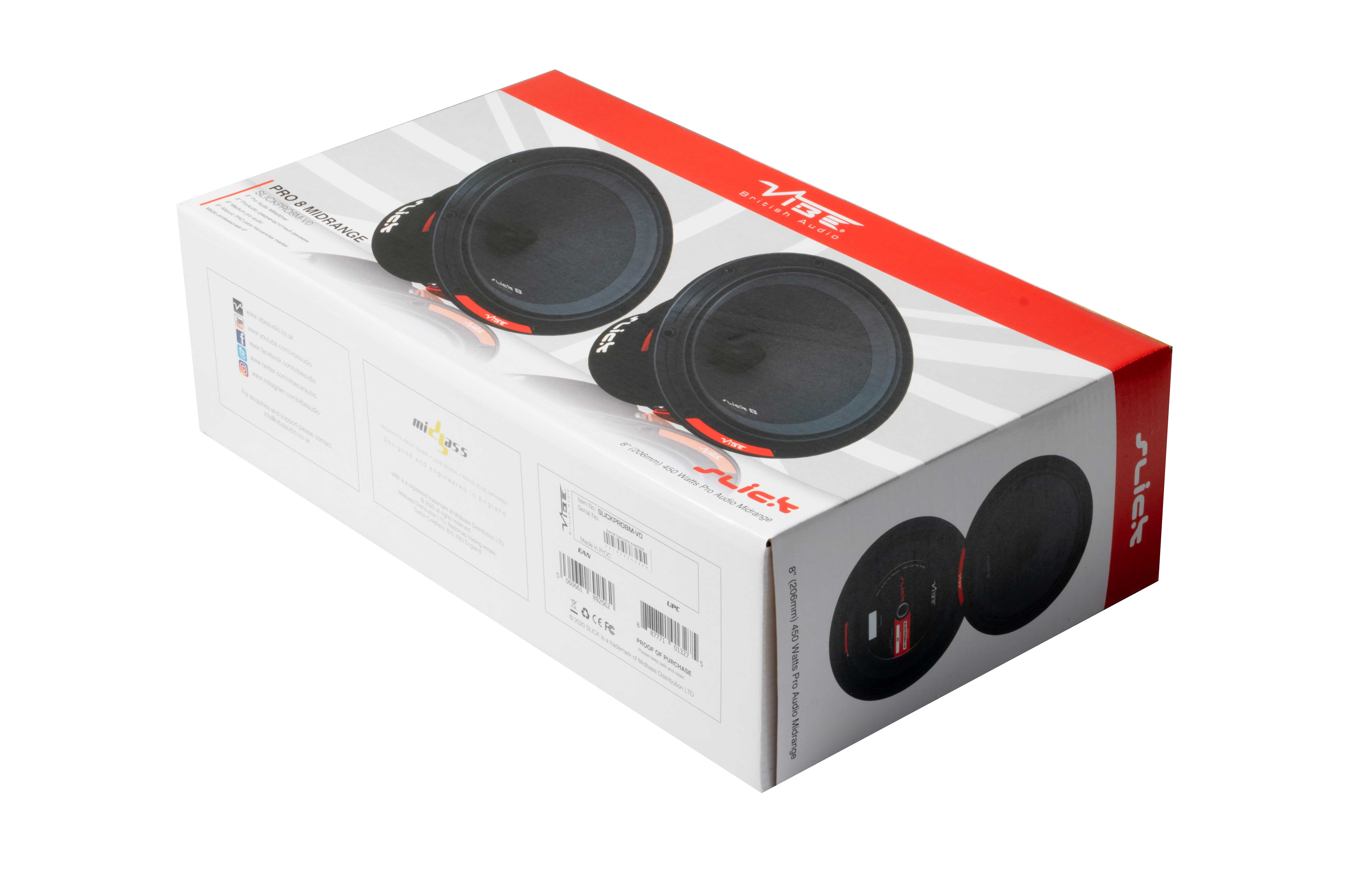 Vibe | SLICKPRO8M-V0 | 8", 150/450 Вт , 4 Ом, | 5