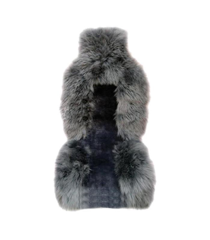iSky | iSS-09GS | Накидка из нат. овчины перед. сиденье комбинир. мех с подкладом 1 сиденье (серый)| превью 1