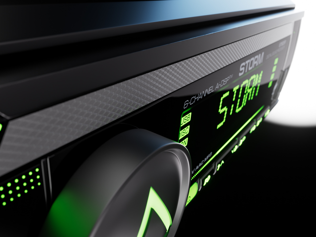 AurA | STORM-676DSP | Ai-DSP (6 RCA, 4V), FLAC 24bit, BT 5.3, APP, RGB, D-SWC, ДУ | 5