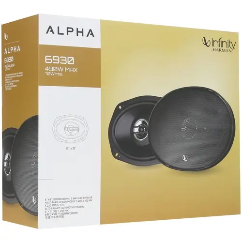 Infinity | Alpha 6930 | 6"х9", 3-x-полосная, 4oм, 70/490w, 50–21kHz, 92db  | 5