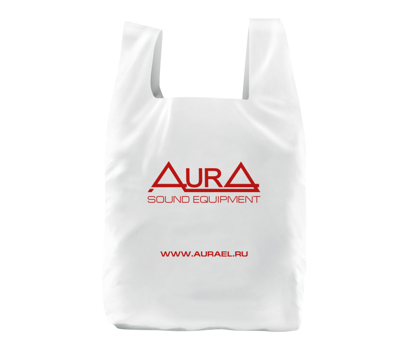 AurA | Пакет с логотипом, 64х42 см, 25 мкн, ОПТ кратно 50 ШТ. !!! | превью 1