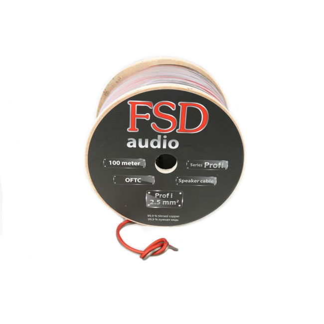 FSD audio | Profi 2.5 | 2x2.5мм  акустический кабель  100м, ЦЕНА ЗА БУХТУ | превью 2