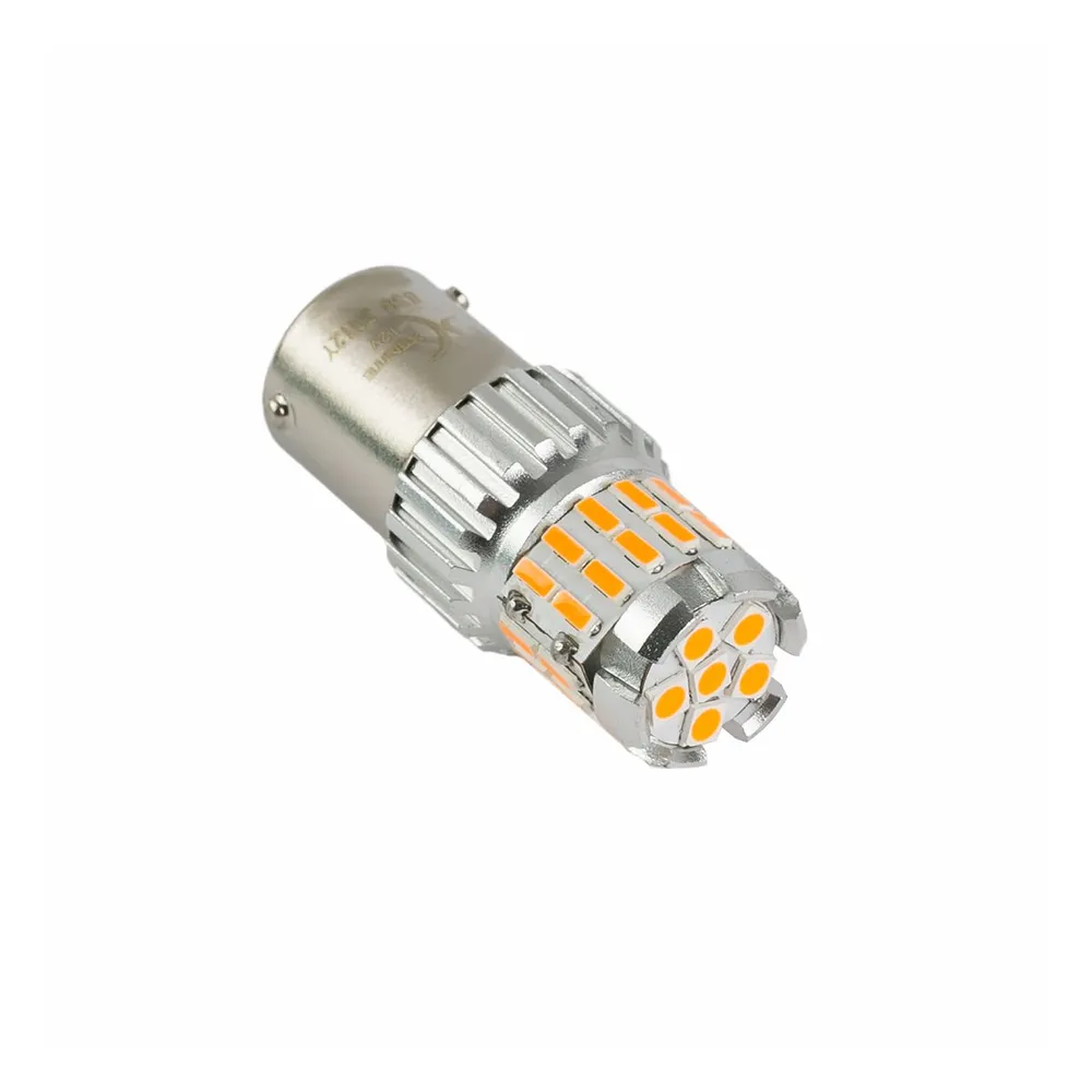 XENITE | PY21W BSU3012Y | ЖЕЛТЫЙ Диодная лампа с цоколем, ПТФ/ДХО 5000K, белая уп.2шт | 1