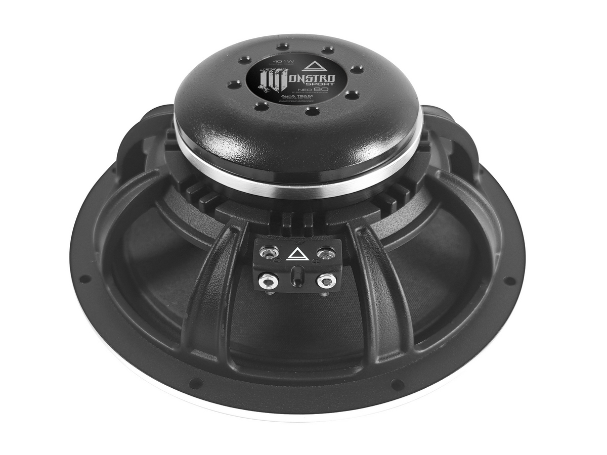 AurA | MONSTRO-80 SPORT NEO | 8" (21.5cm), 1.75", ПАРА, 221/401w, 97db, 80Hz-14kHz, 84mm | 2