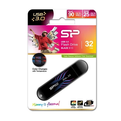 Silicon Power | 32GB | Модуль памяти USB 3.0 32GB Blaze B10, черный| 2