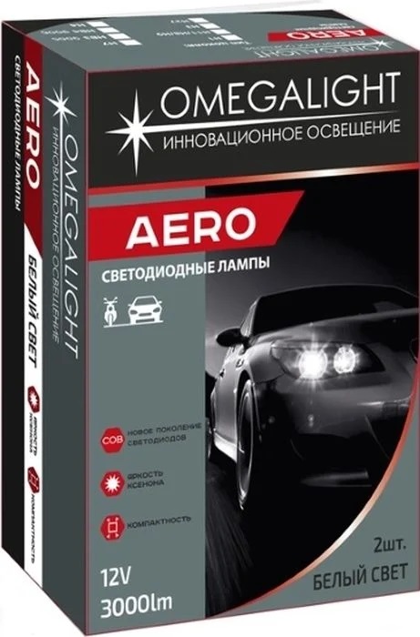 Omegalight | LED AERO H3 | Лампа LED H3 3000 Lm (2 шт.) 12 в| превью 1