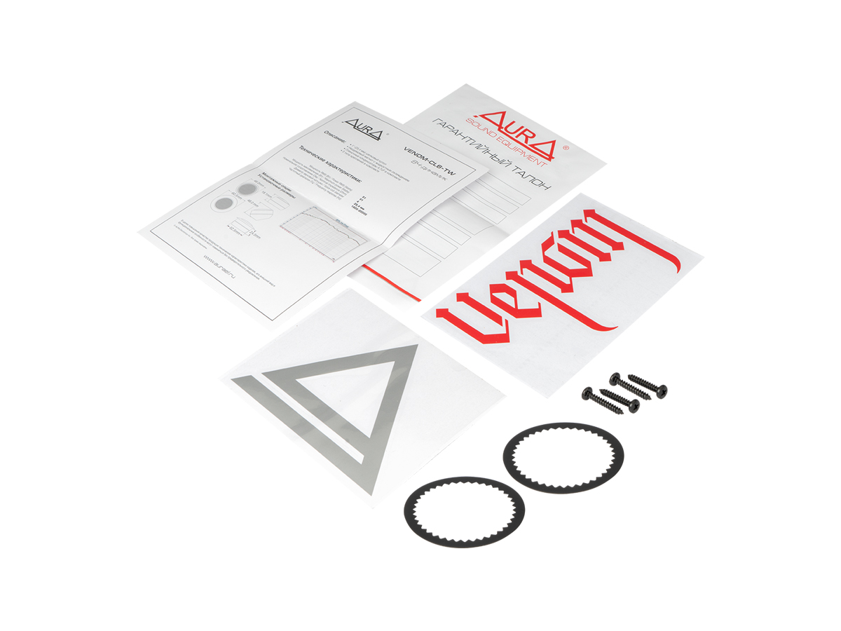 AurA | VENOM-CL6-TW | 1" (25,4mm), ВЧ (ПАРА), купольный, ШЕЛК, 51/91w,  1800 - 20000 Hz | 4