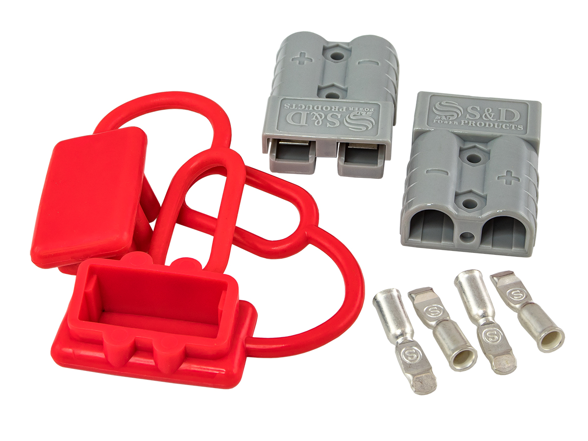 AurA | BTP-QD8G | Разъем быстрого подключения, 8AWG, 50A, влагозащищенный, серый | превью 1