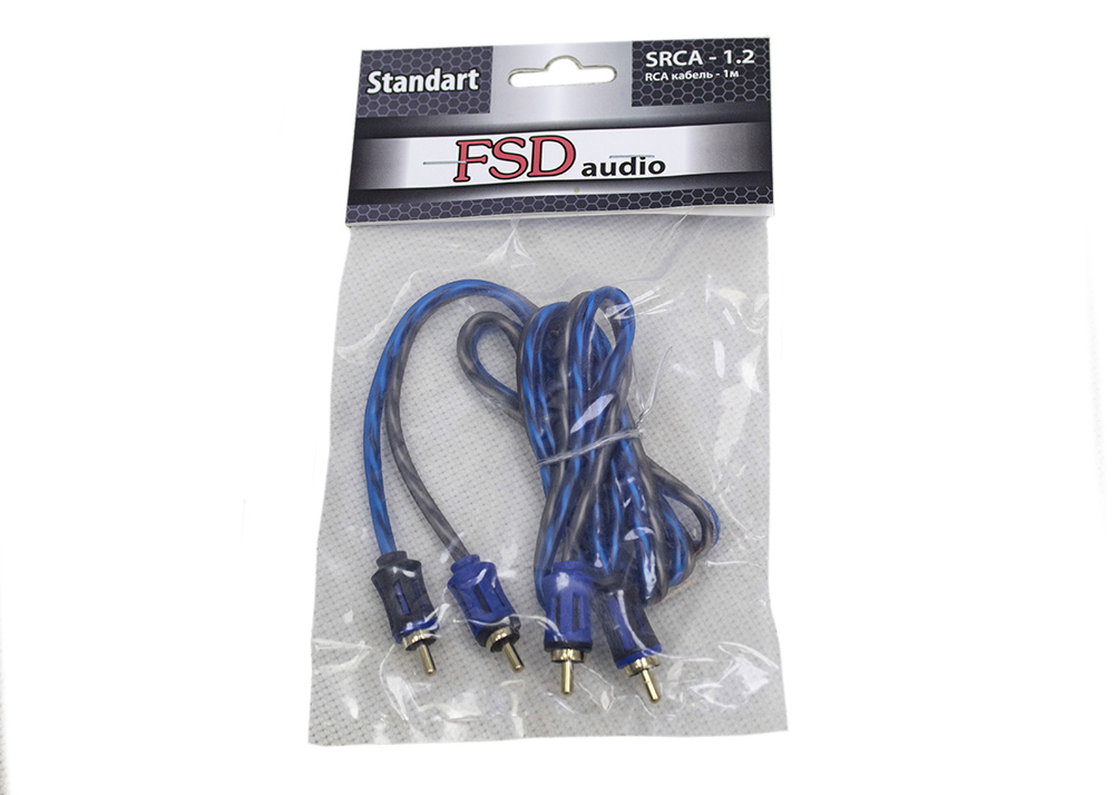 FSD audio | SRCA - 1.2 | RCA кабель 1м 2-х канальный межблочный кабель, гибкий силикон | превью 3