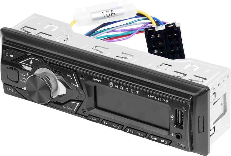 Ural | Урал МОЛОТ АРС-МТ 111К |  BT, USB, RCA, AUX, красные кнопки, приложение | превью 3