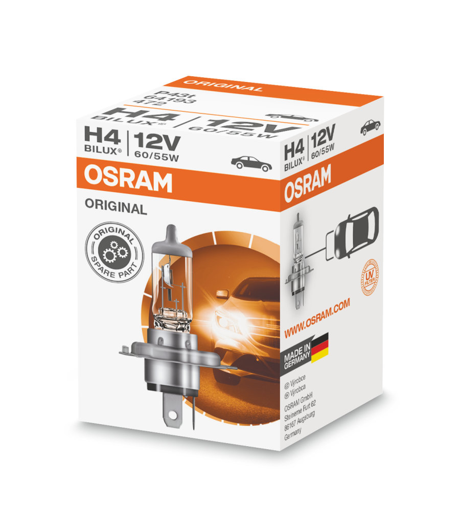 OSRAM | H4 64193 Halogen  | Лампа H4 12V 60/55W  | превью 3