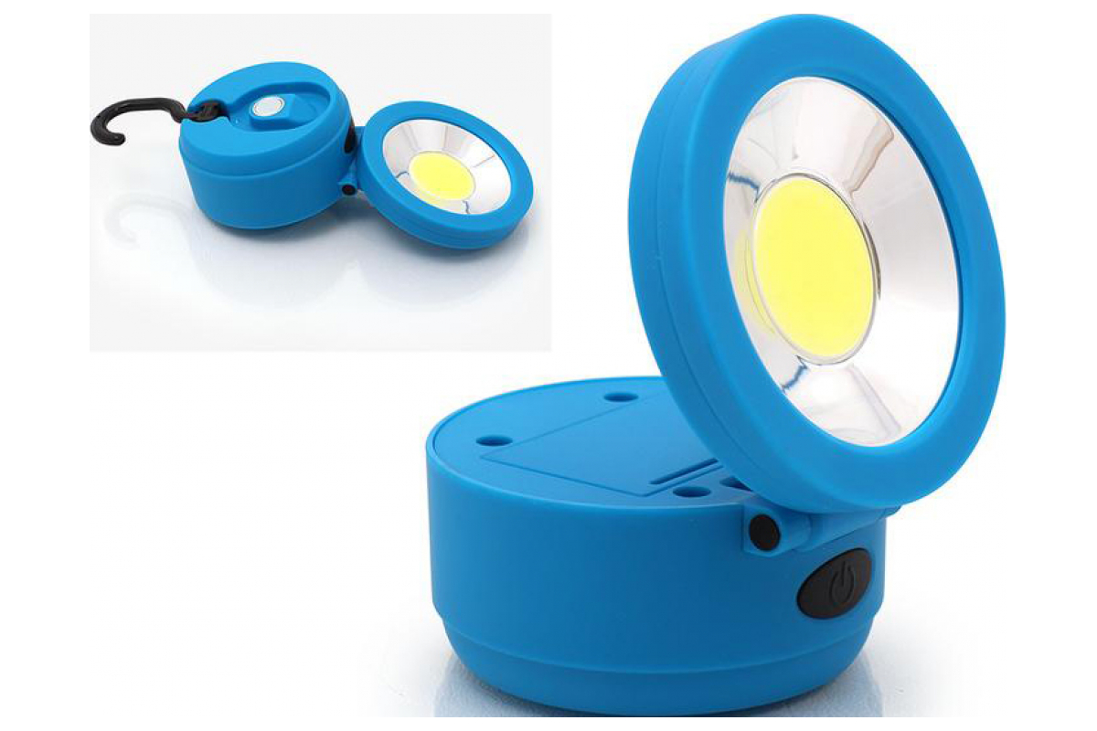 DolleX | FIS-02 | Фонарь инспекционный 1хCOB (2W), 3xAAA, магнит, крючок| 1