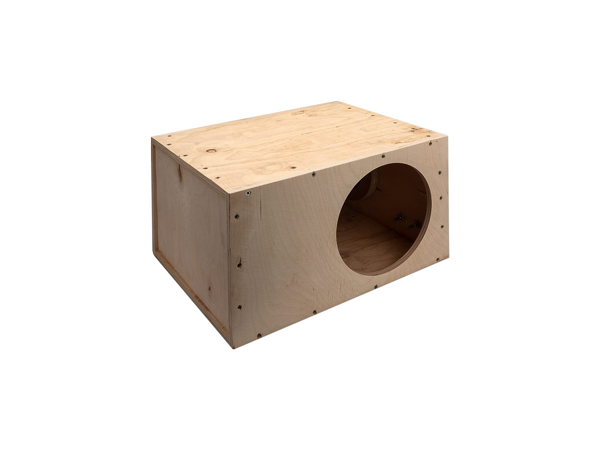 D/S/D | Короб 10" ФАНЕРА  |  Корпус Искра БЕЗ ПЕРЕТЯЖКИ фазоинвертор 110 мм , 49л | превью 1