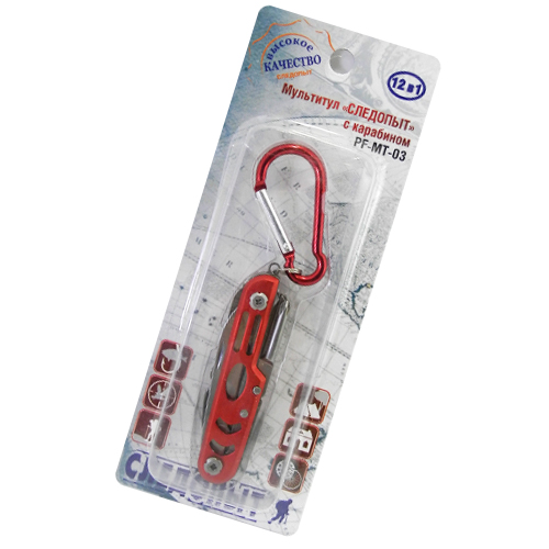 СЛЕДОПЫТ | MT-03 | Мультитул карабин, 12 предметов,блистер| превью 3