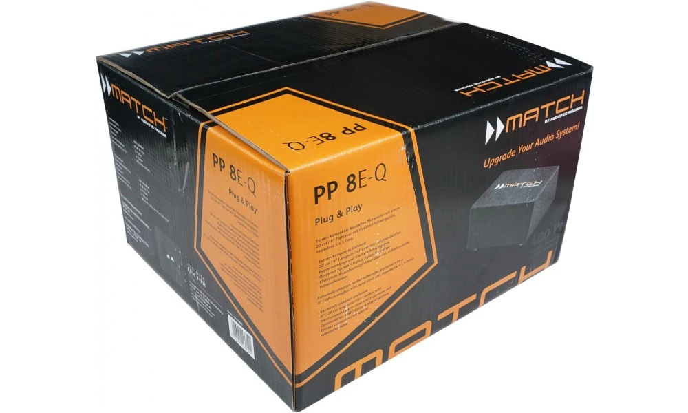 MATCH | PP 8E-Q | Сабвуфер компактный в фазоинверт. корпусе, 200/400Watts | 6
