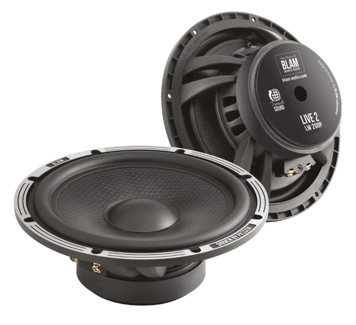 BLAM | LW200P | НЧ- динамики 8"(20см) 100/200Вт, 40Гц-4700Гц, 2Ом, 93.5дБ | 1