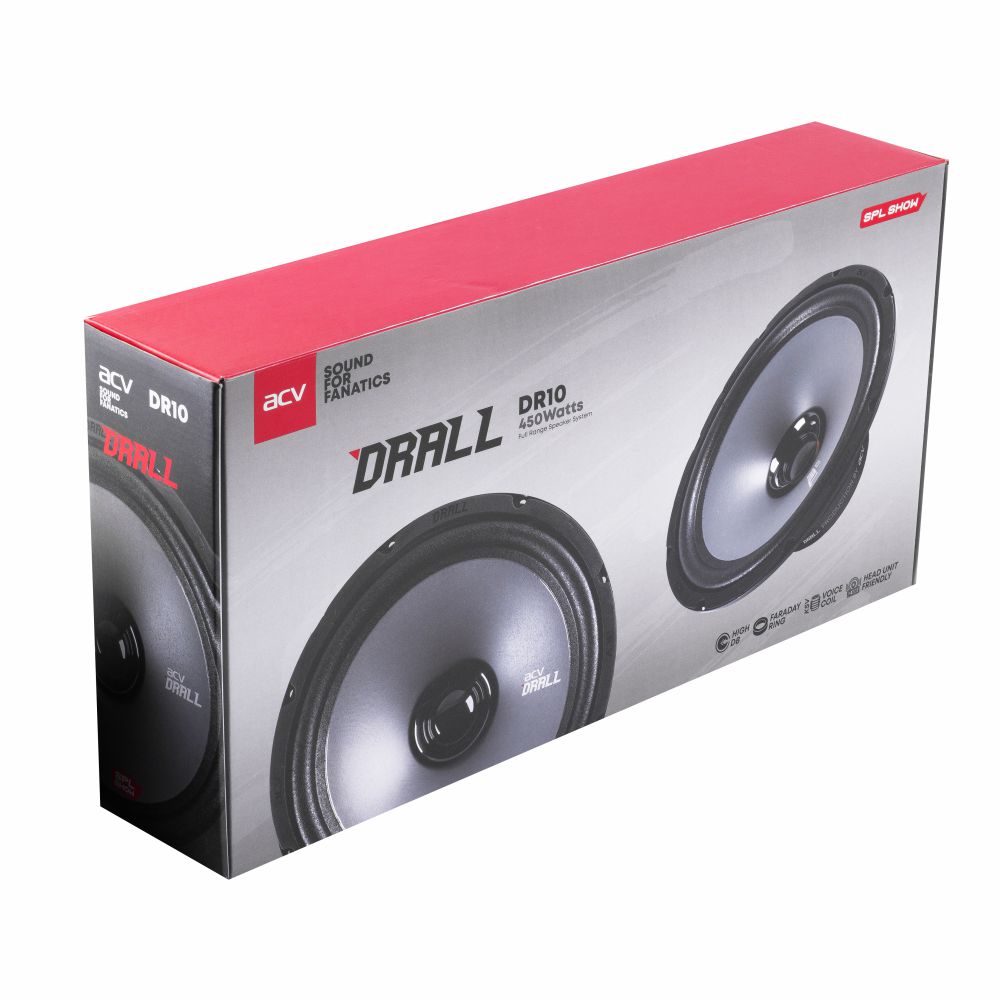 ACV | DR10 DRALL | эстрадная акустика 10" широкополосная/ RMS=150W/3Om/96дБ | 7