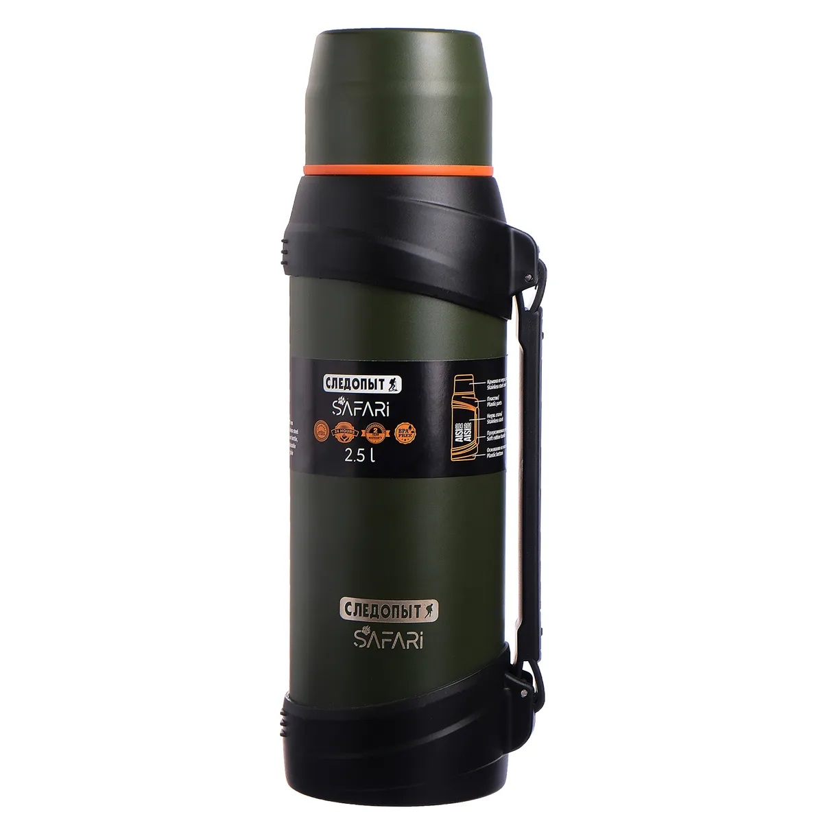 СЛЕДОПЫТ | ТМ-16 SAFARI | Термос, колба из пищевой стали  , 2.5л.| превью 1