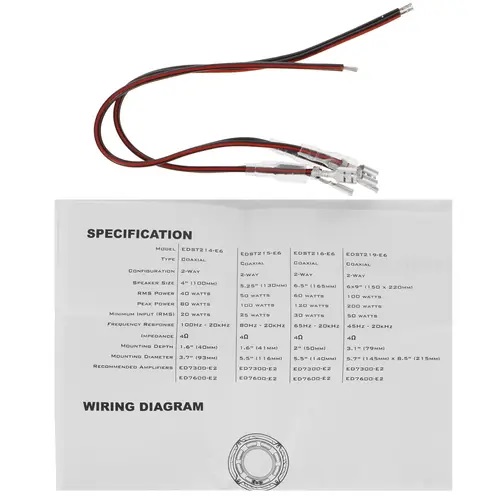 Edge | EDST214-E6 | 4" (10cm), 40/80 Вт, 2 полосные | 4