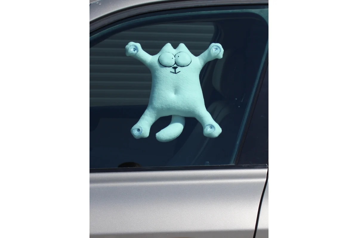 SNOOGY | КОТ | кот на стекло на присосках БЕЛЫЙ | 2