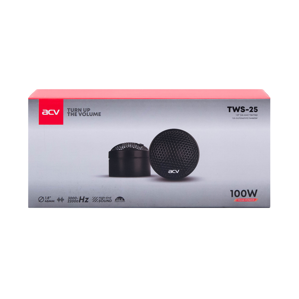 ACV | TWS-25 | твитер D=4.5 см/30Вт/шелк/кроссовер/2шт | 5