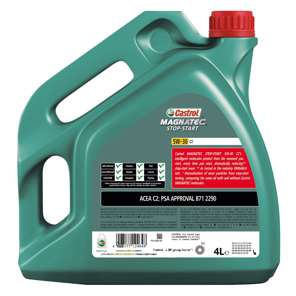 CASTROL | MAGNATEC 5W-30 C2  | 4L Синт. моторное масло  | превью 2