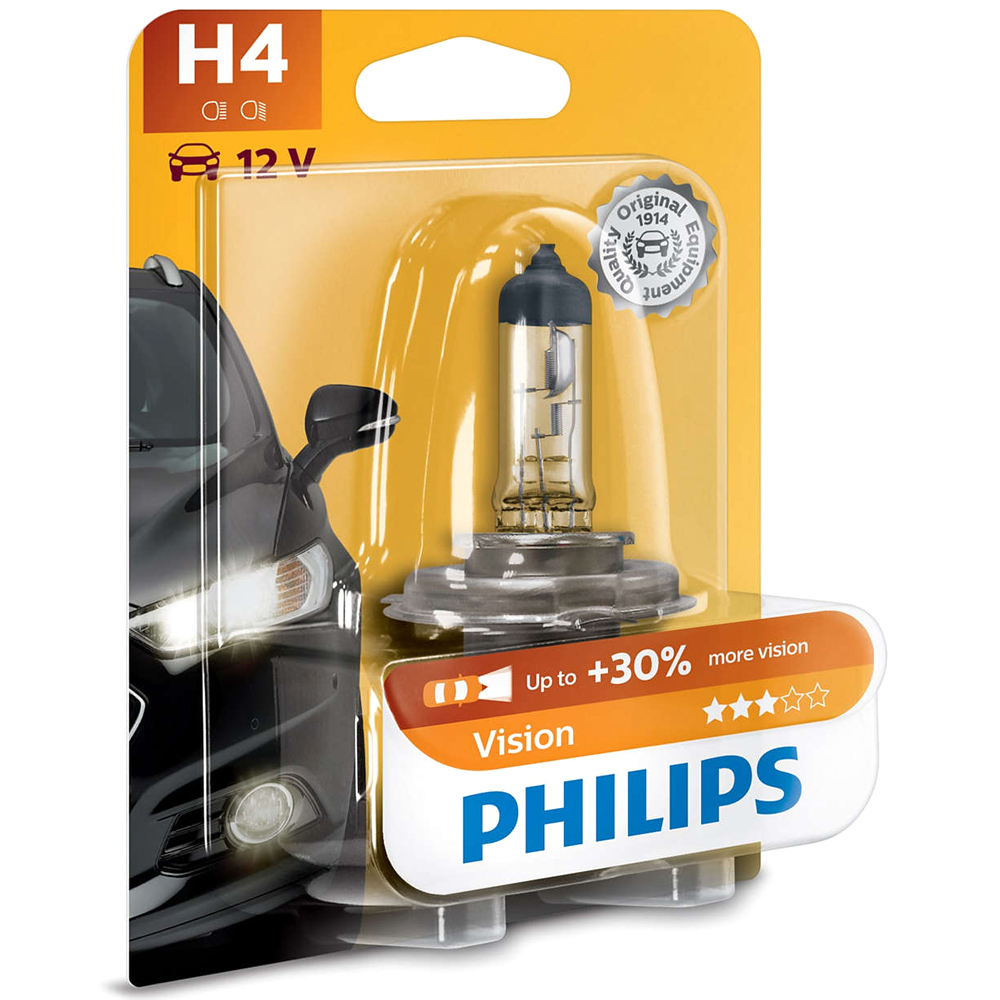 PHILIPS | H4 Standard | Галогенная лампа Philips H4 (55W 12V) Standard 1шт | превью 1