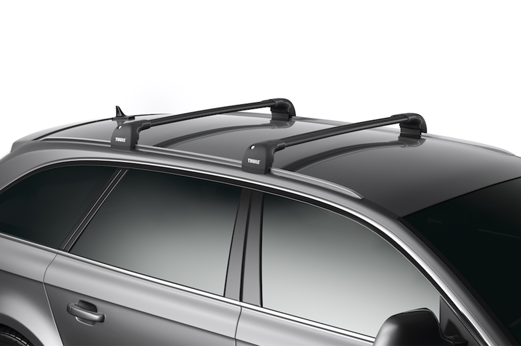THULE | Багажник | WingBar Edge черного цвета на Fixpoint/ интегр. рейлинги длина L/XL 9596B | превью 3