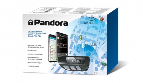Pandora | DXL 4970 | 3хCAN, 2xLIN, IMMO-KEY. CLONE, 3G GSM-модем .Bluetooth 4.2, брелок LCD D800 | превью 1